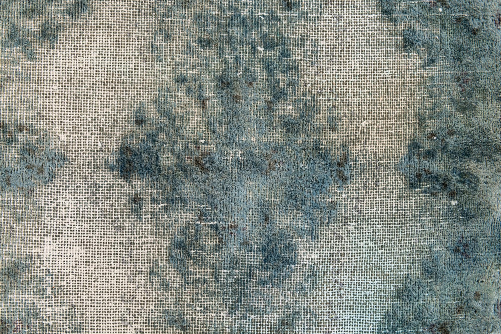 1' 9 x 3' 10 Hand Knotted Ultra Vintage Persian Wool Runner Rug