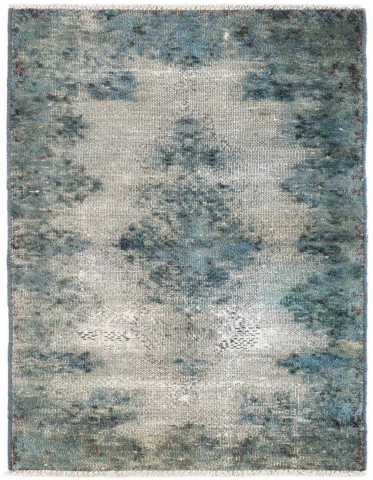 Detail image of 1' 9 x 3' 10 Hand Knotted Ultra Vintage Persian Wool Runner Rug