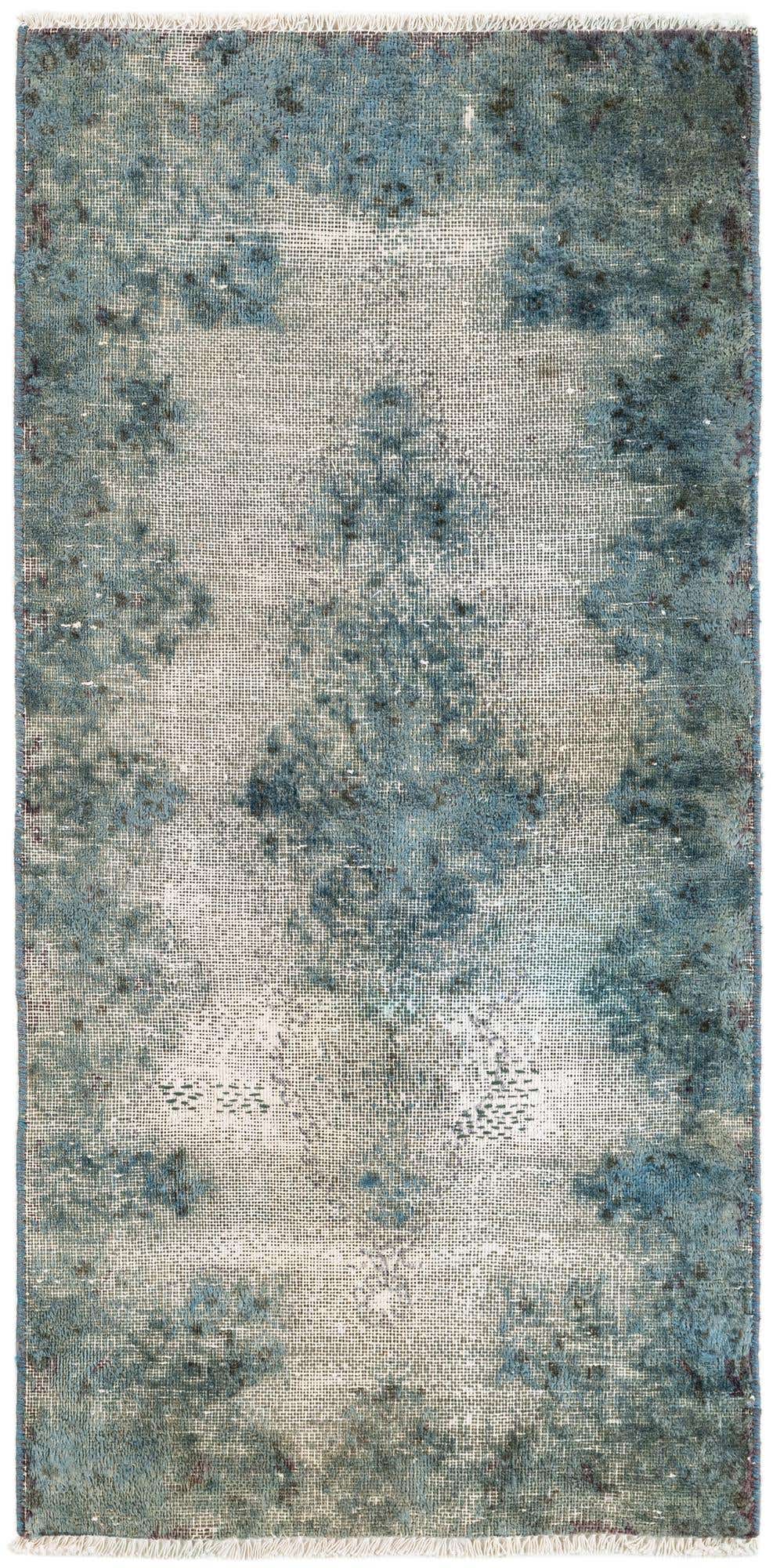 1' 9 x 3' 10 Hand Knotted Ultra Vintage Persian Wool Runner Rug