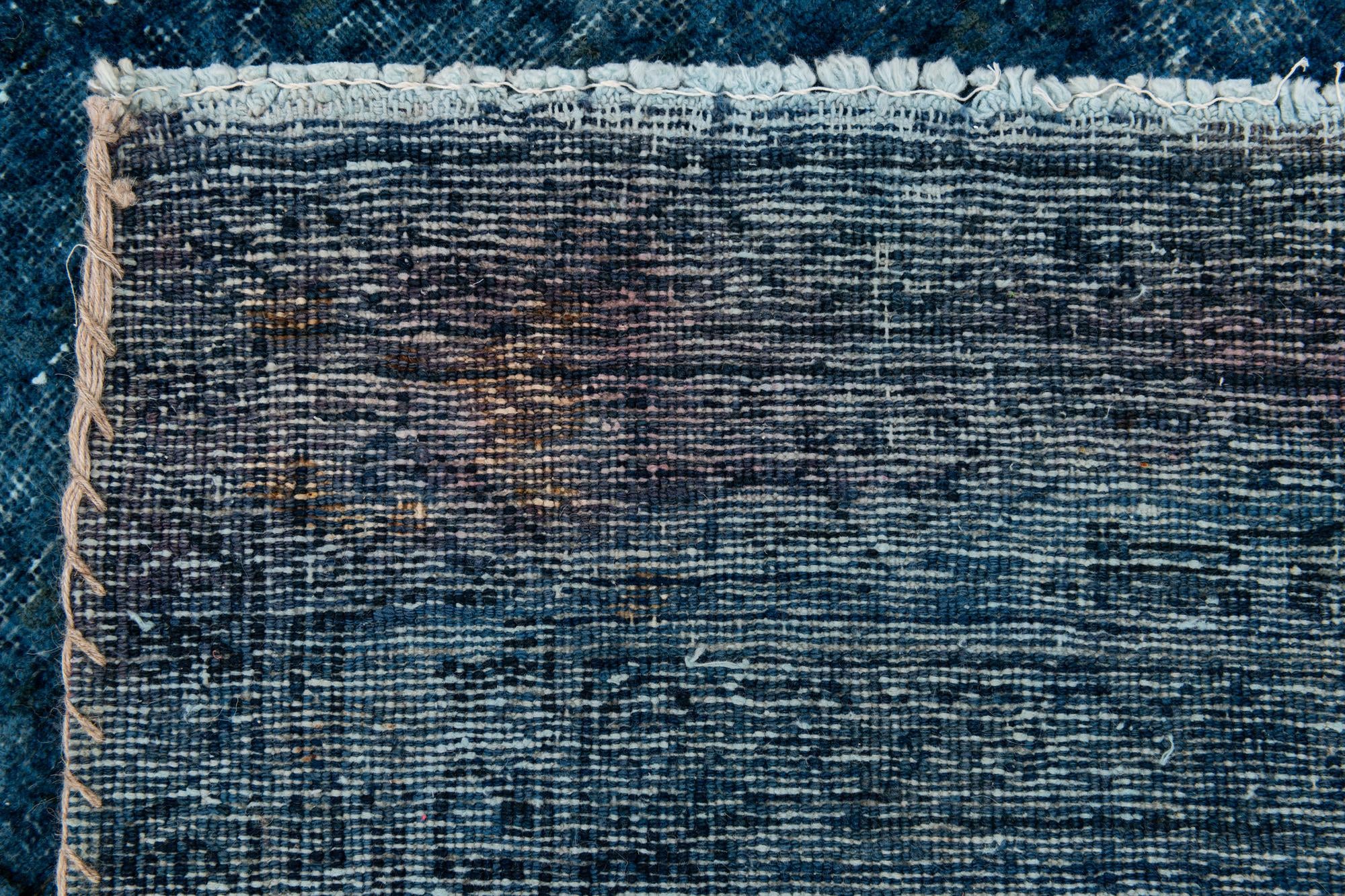 3' 7 x 15' 9 Hand Knotted Ultra Vintage Persian Wool Runner Rug