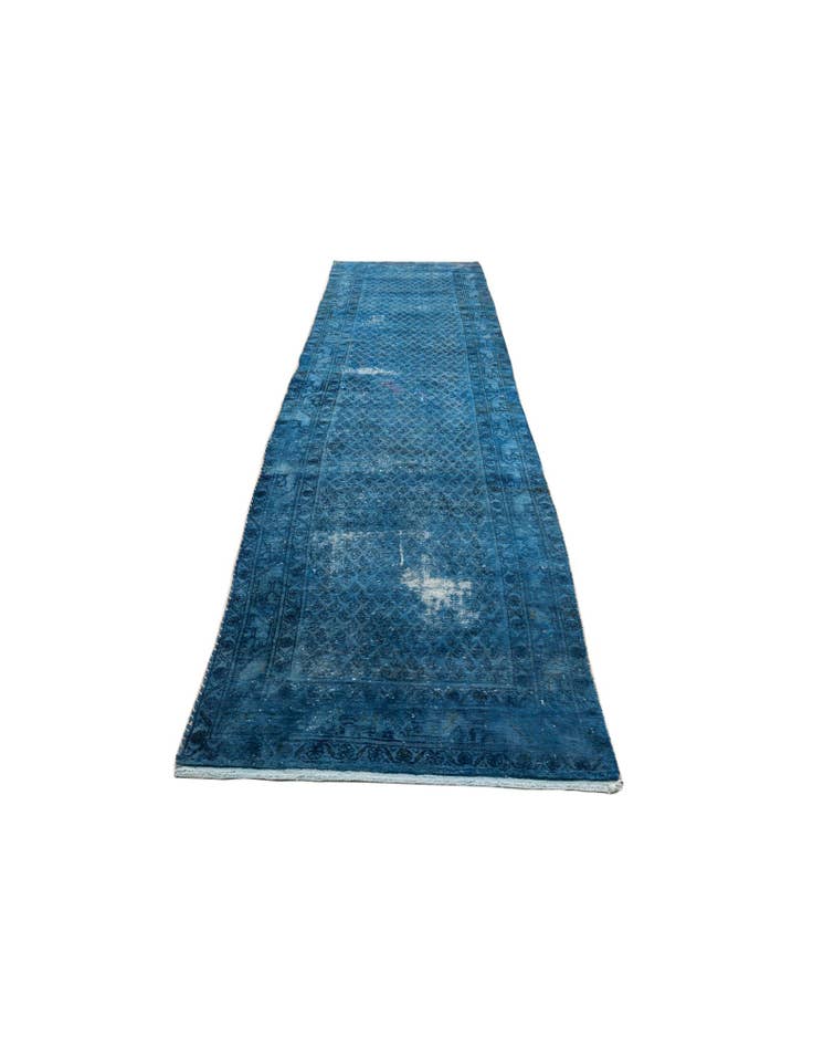 Detail image of 3' 7 x 15' 9 Hand Knotted Ultra Vintage Persian Wool Runner Rug