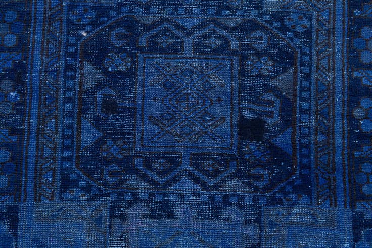 Detail image of 3' x 10' 2 Hand Knotted Ultra Vintage Persian Wool Runner Rug