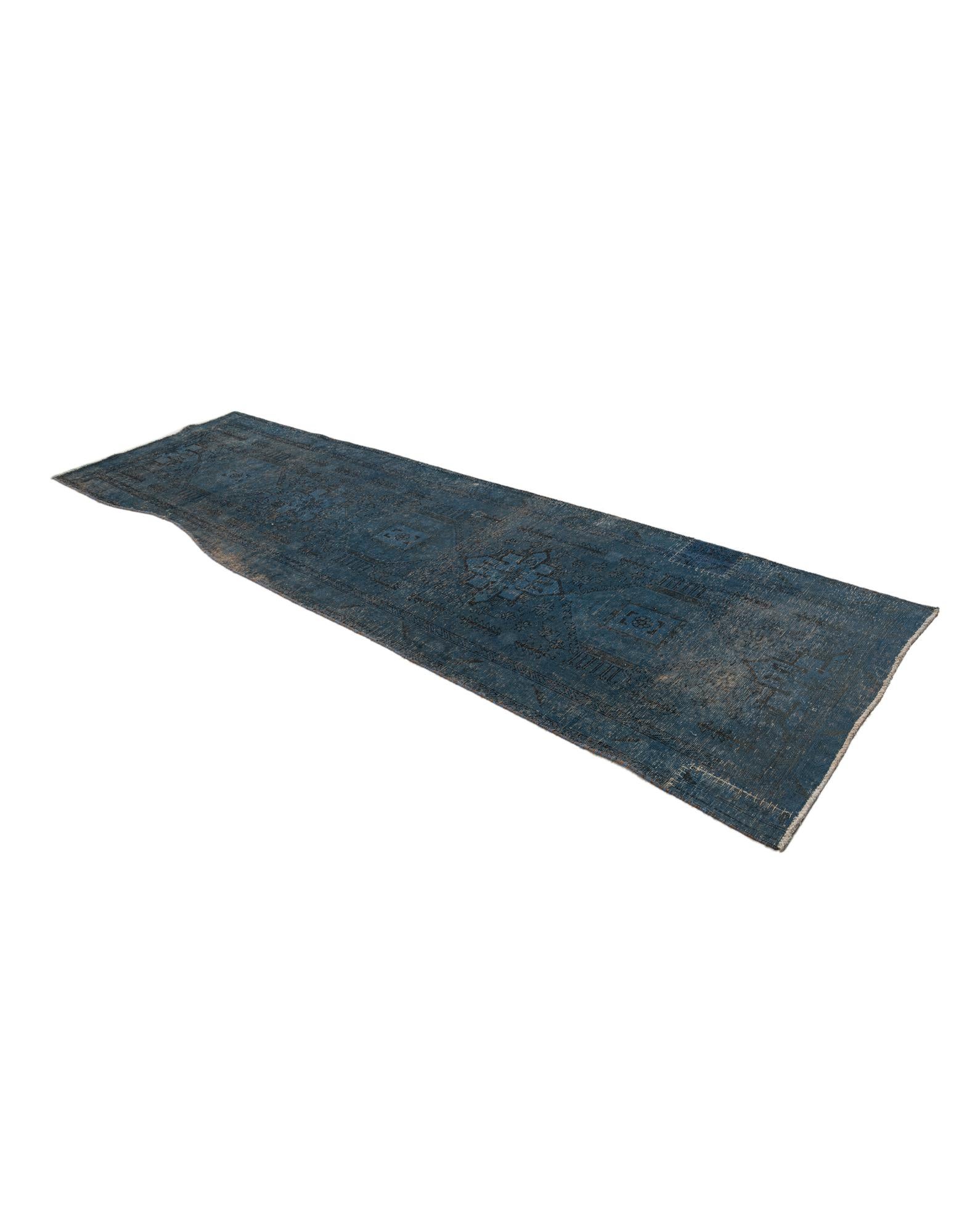 3' 6 x 12' 1 Hand Knotted Ultra Vintage Persian Wool Runner Rug