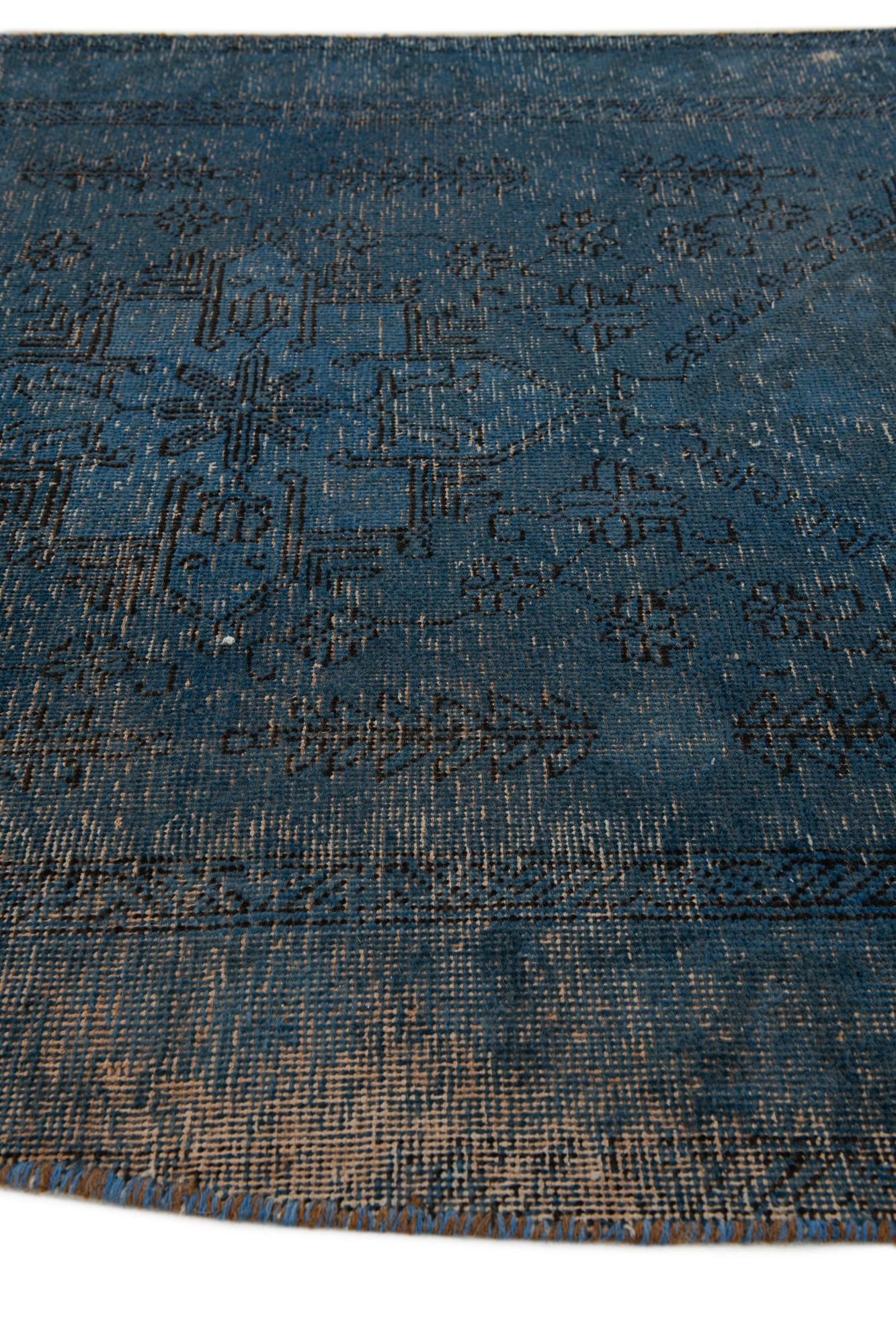 3' 6 x 12' 1 Hand Knotted Ultra Vintage Persian Wool Runner Rug
