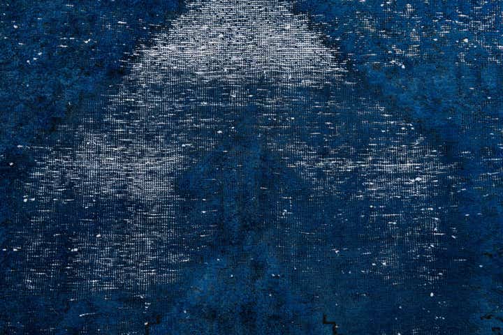 4' 9 x 9' 10 Hand Knotted Ultra Vintage Persian Wool Runner Rug