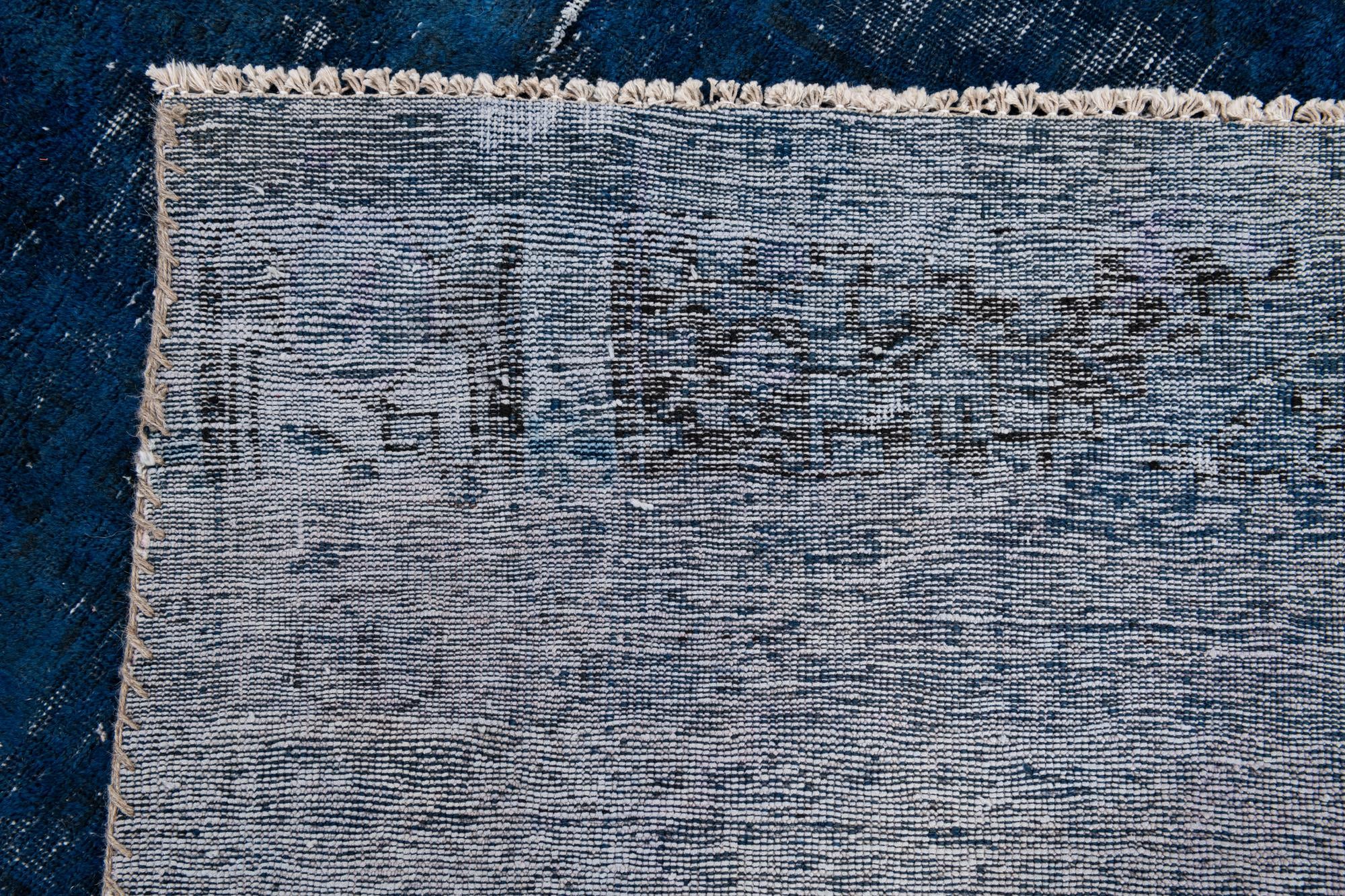 4' 9 x 9' 10 Hand Knotted Ultra Vintage Persian Wool Runner Rug