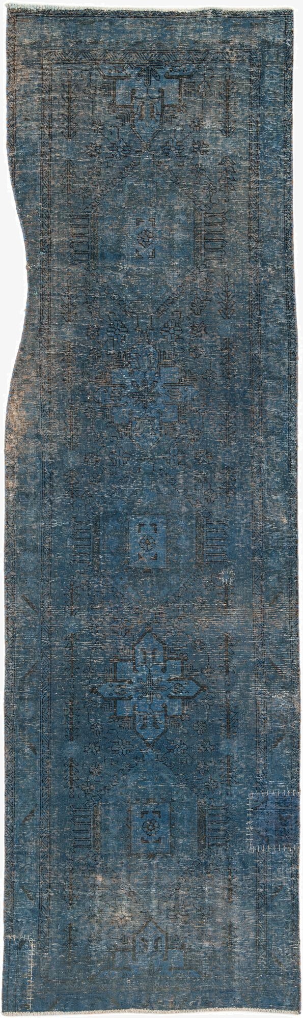 3' 6 x 12' 1  Hand Knotted Ultra Vintage Persian Wool Runner Rug