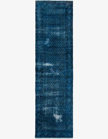 3' 7 x 15' 9 Hand Knotted Ultra Vintage Persian Wool Runner Rug