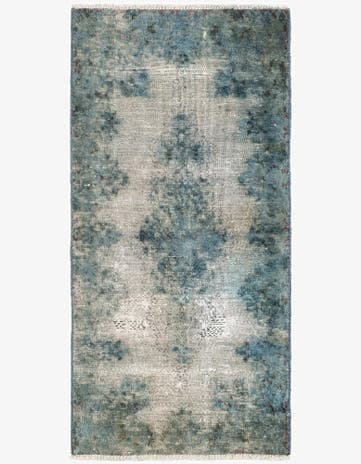 1' 9 x 3' 10 Hand Knotted Ultra Vintage Persian Wool Runner Rug