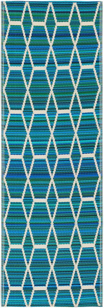 2' x 6' Easy-Clean Vista Breeze Indoor / Outdoor Runner Rug