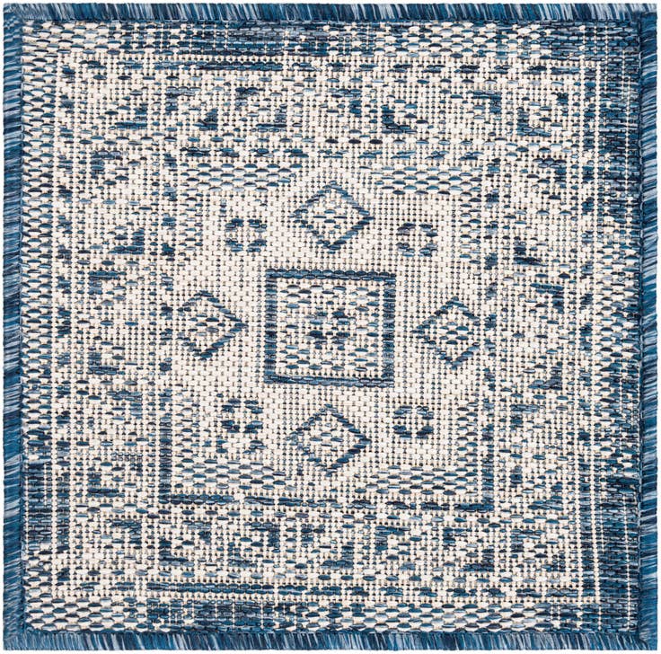 Detail image of 1' 4 x 1' 4 Easy-Clean Aztec Indoor / Outdoor Sample Rug