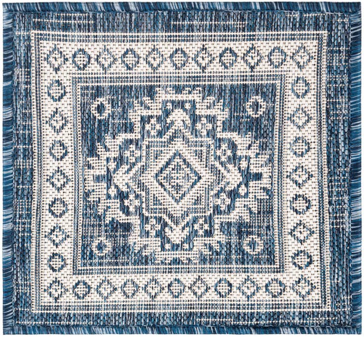 Detail image of 1' 4 x 1' 4 Easy-Clean Aztec Indoor / Outdoor Sample Rug