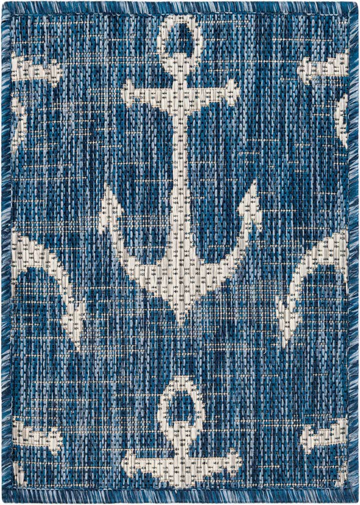 1' 4 x 1' 4 Easy-Clean Coastal Indoor / Outdoor Sample Rug