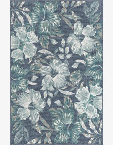 1' 3 x 1' 3 Easy-Clean Coastal Indoor / Outdoor Sample Rug