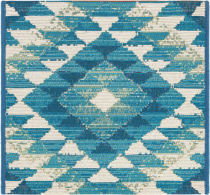 Detail image of 1' 4 x 1' 4 Easy-Clean Southwestern Indoor / Outdoor Sample Rug