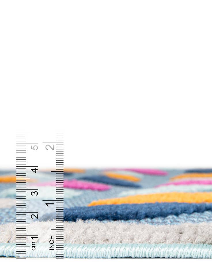 Detail image of 5' 3 x 5' 3 Easy-Clean Aruba Indoor / Outdoor Square Rug