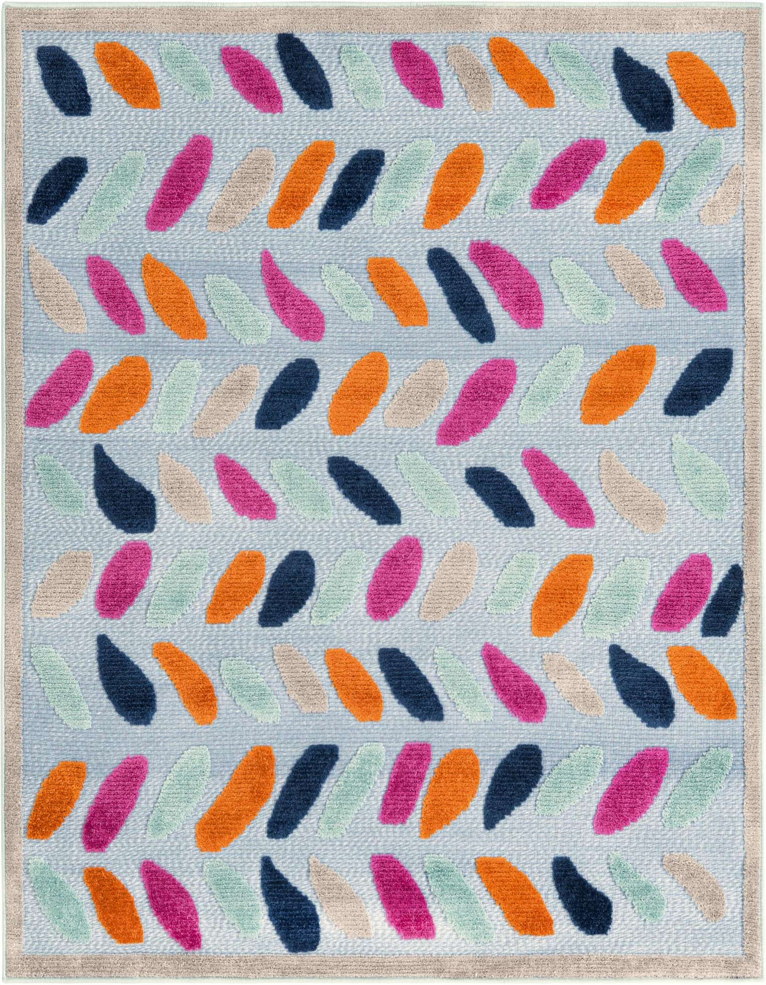 5' 3 x 5' 3 Easy-Clean Aruba Indoor / Outdoor Square Rug