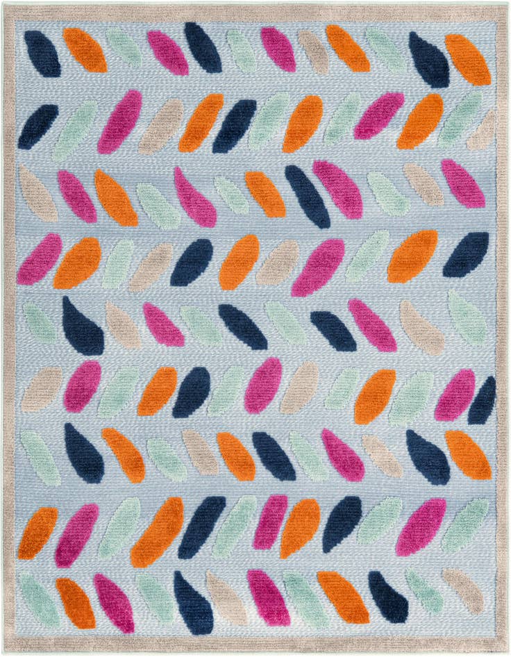 Detail image of 5' 3 x 5' 3 Easy-Clean Aruba Indoor / Outdoor Square Rug