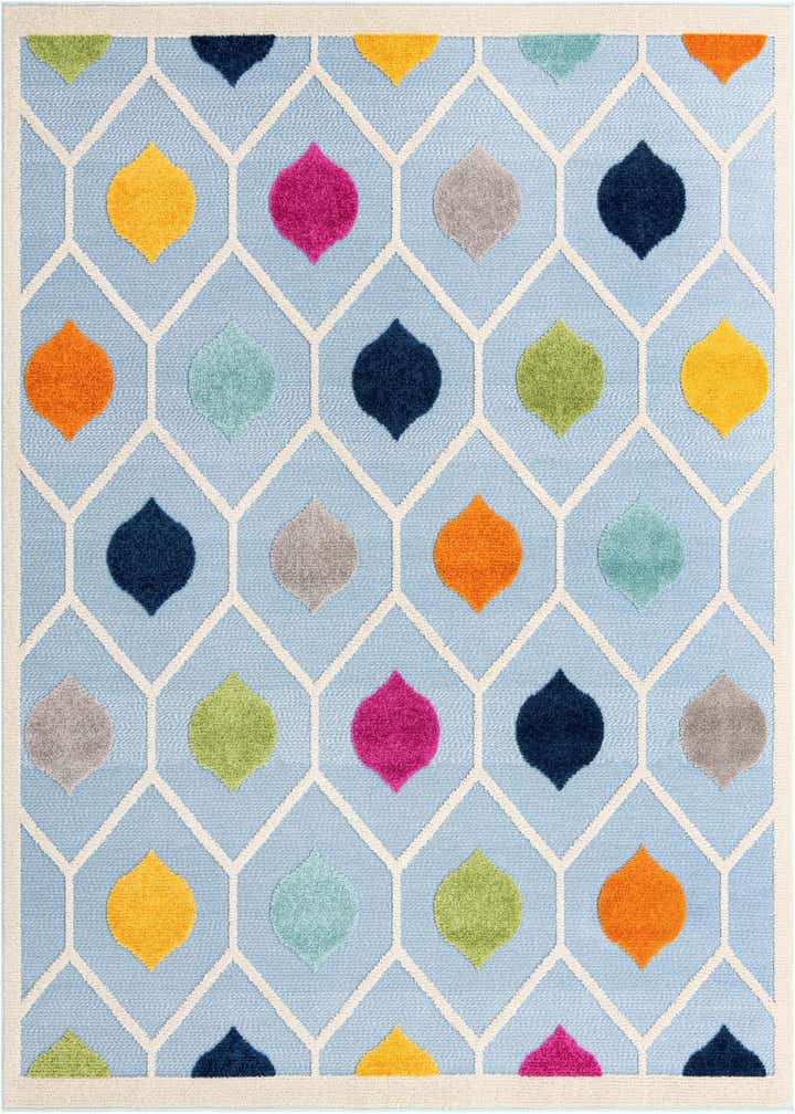 7' 10 x 7' 10 Easy-Clean Aruba Indoor / Outdoor Square Rug