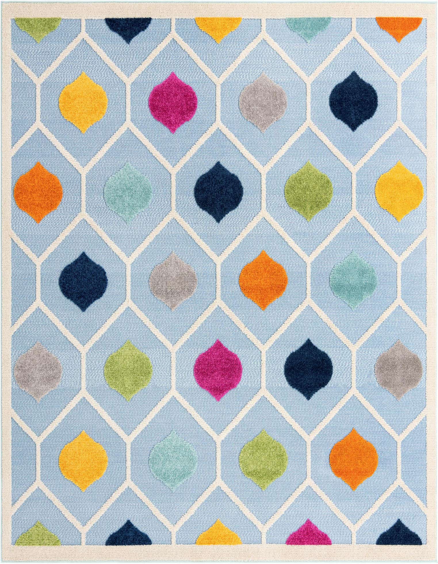 7' 10 x 7' 10 Easy-Clean Aruba Indoor / Outdoor Square Rug
