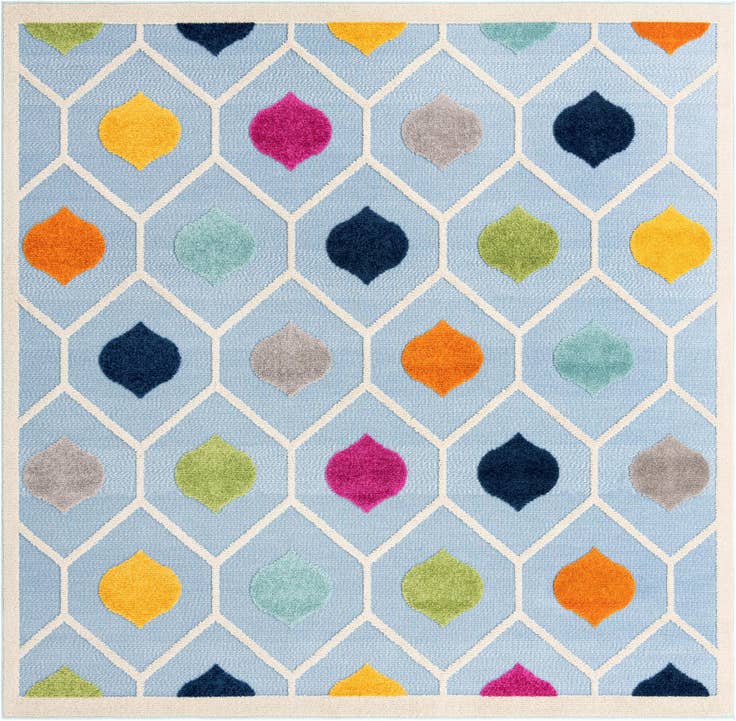 Detail image of 7' 10 x 7' 10 Easy-Clean Aruba Indoor / Outdoor Square Rug