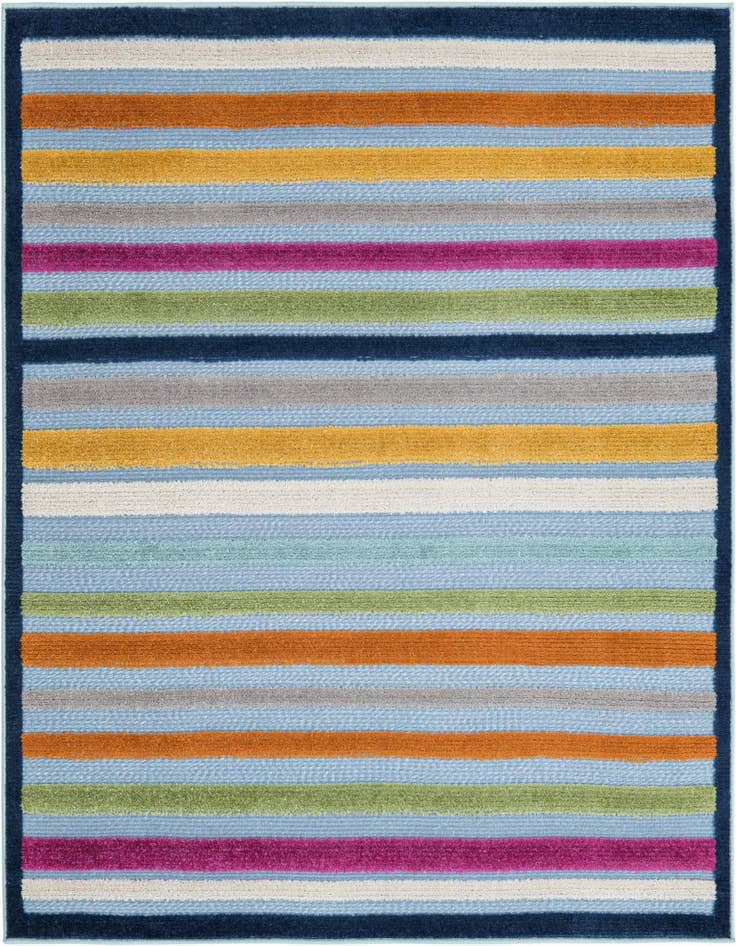 Detail image of 5' 3 x 5' 3 Easy-Clean Aruba Indoor / Outdoor Square Rug