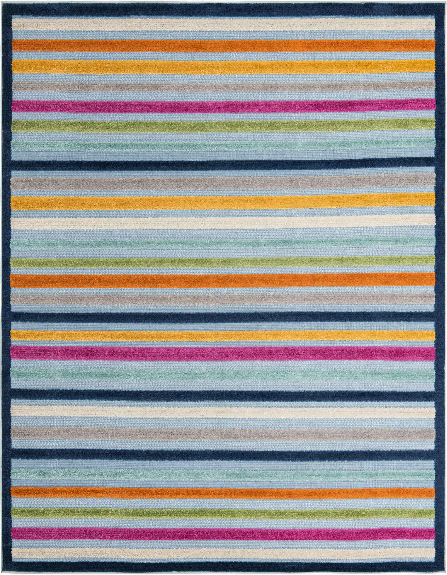 7' 10 x 7' 10 Easy-Clean Aruba Indoor / Outdoor Square Rug