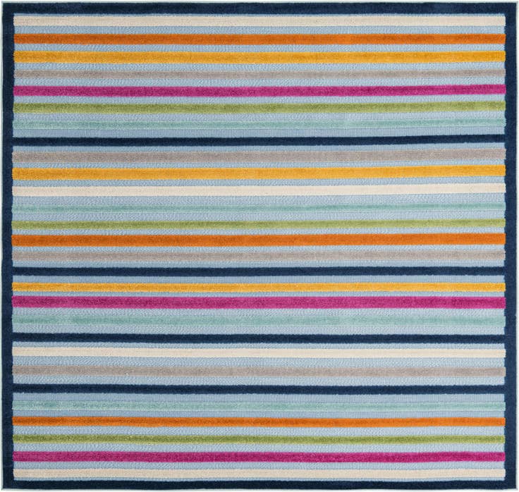 Detail image of 7' 10 x 7' 10 Easy-Clean Aruba Indoor / Outdoor Square Rug