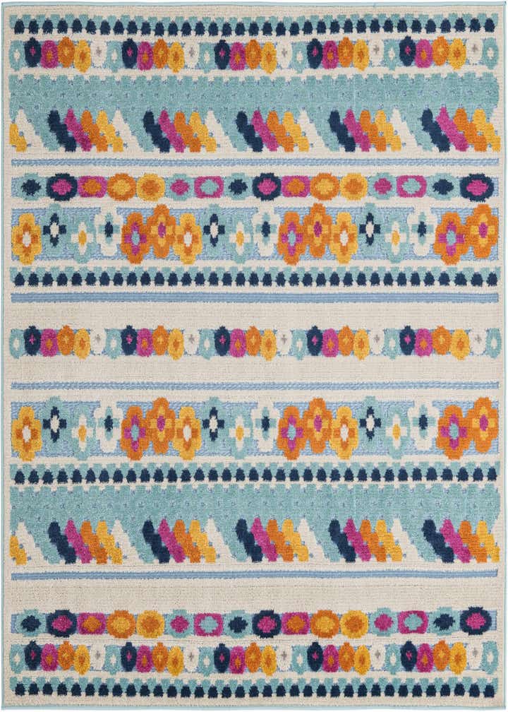 5' 3 x 5' 3 Easy-Clean Aruba Indoor / Outdoor Square Rug