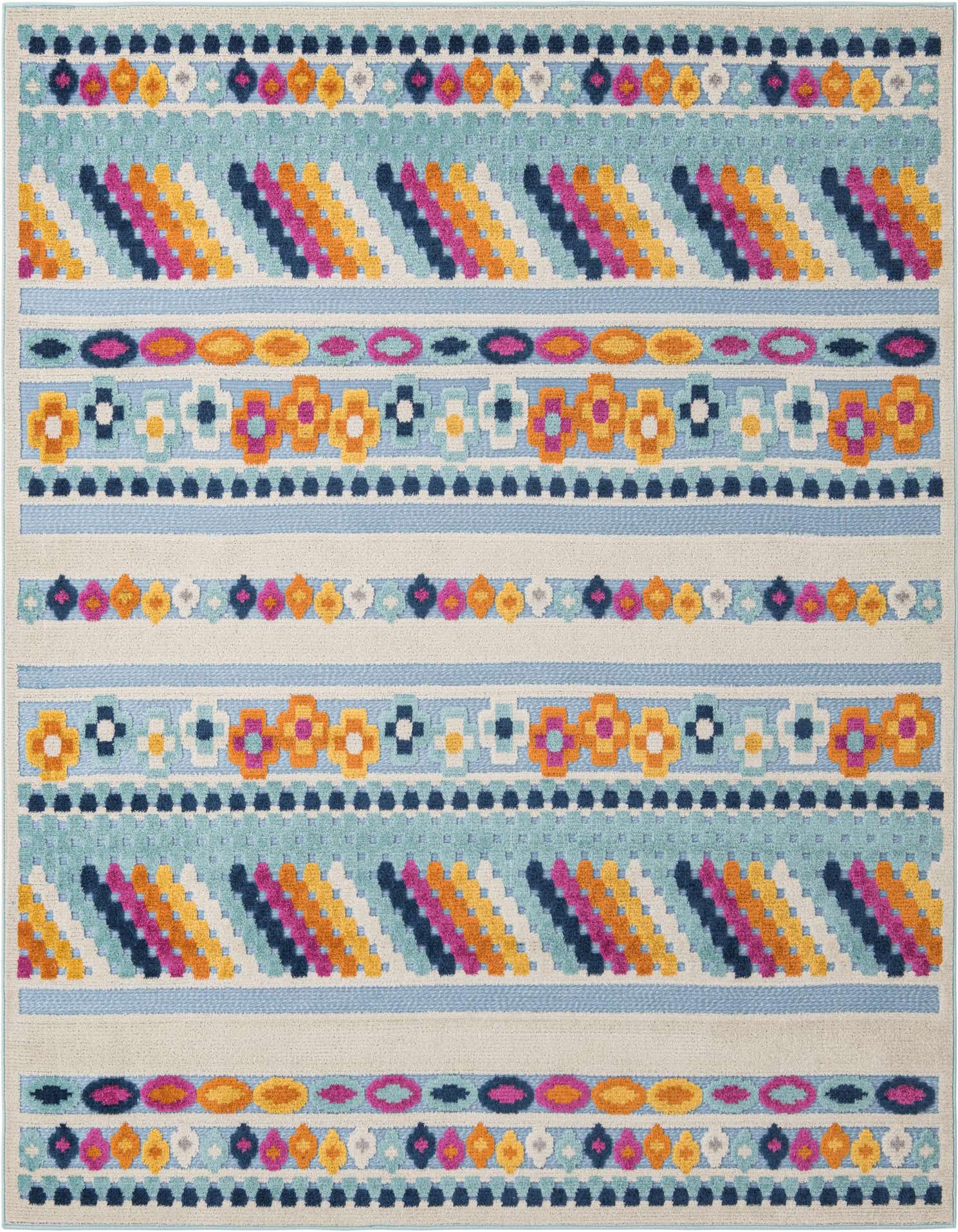 7' 10 x 7' 10 Easy-Clean Aruba Indoor / Outdoor Square Rug