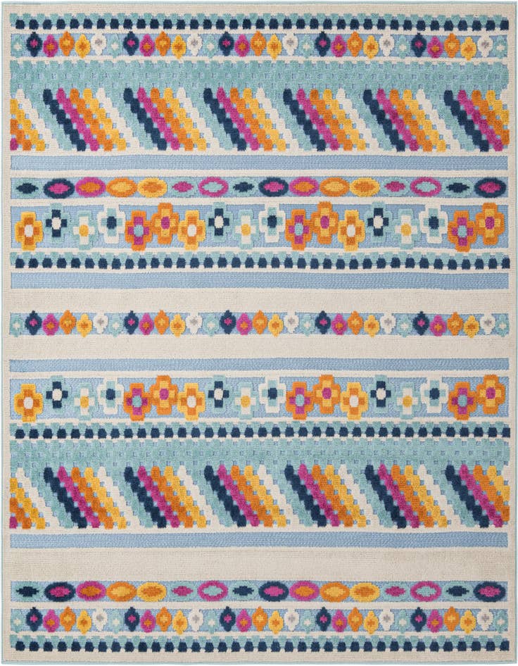 Detail image of 7' 10 x 7' 10 Easy-Clean Aruba Indoor / Outdoor Square Rug