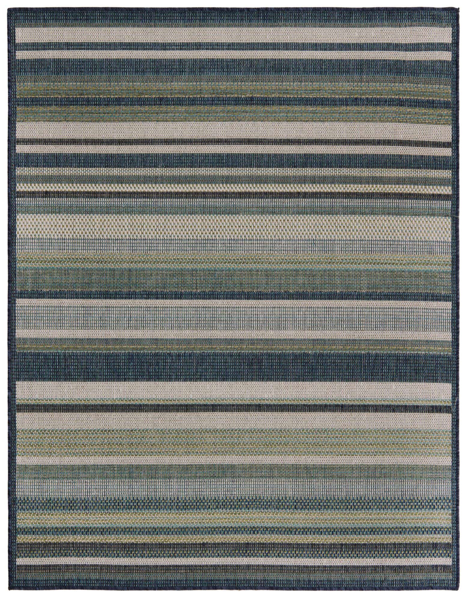 5' 3 x 5' 3 Easy-Clean Baja Indoor / Outdoor Square Rug
