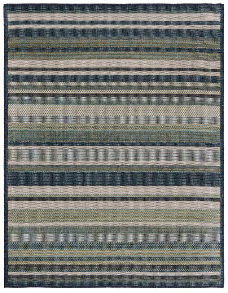 Detail image of 5' 3 x 5' 3 Easy-Clean Baja Indoor / Outdoor Square Rug