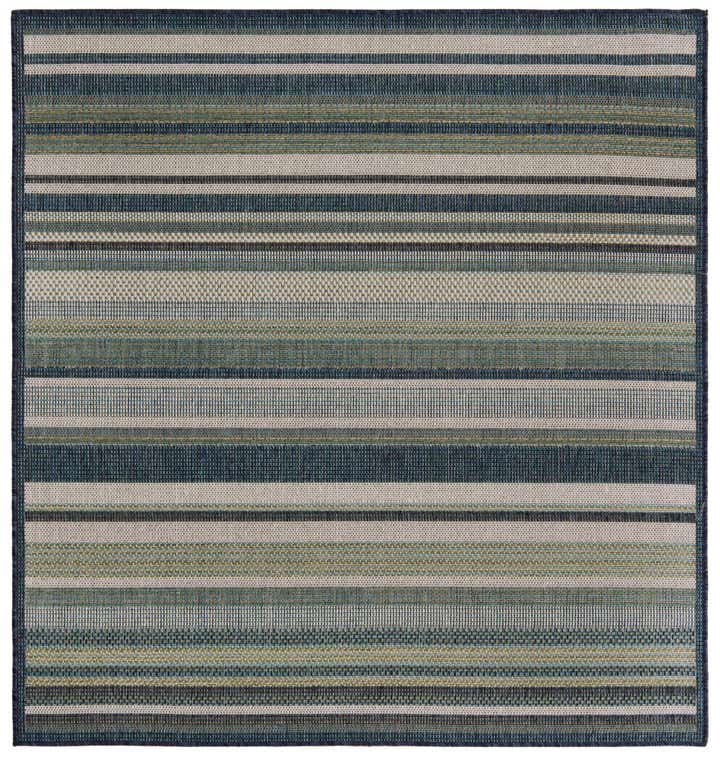 5' 3 x 5' 3 Easy-Clean Baja Indoor / Outdoor Square Rug