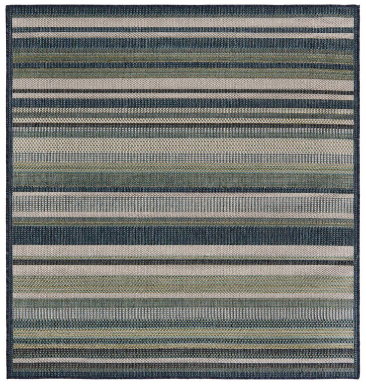 Detail image of 5' 3 x 5' 3 Easy-Clean Baja Indoor / Outdoor Square Rug