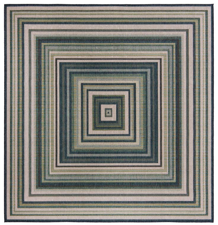 Detail image of 7' 10 x 7' 10 Easy-Clean Baja Indoor / Outdoor Square Rug