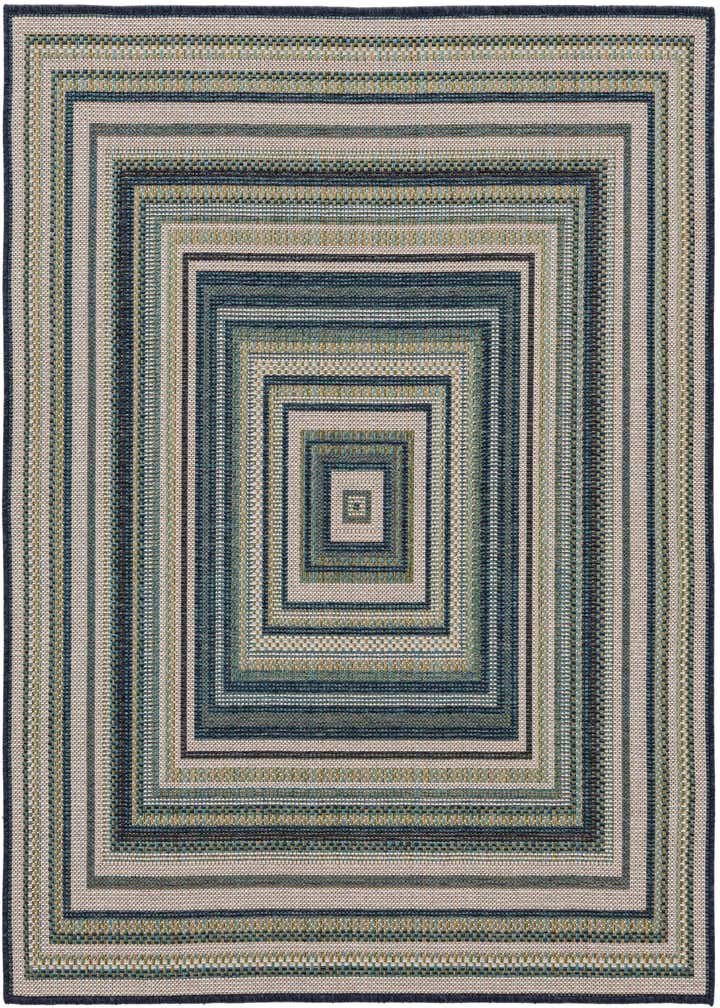 5' 3 x 5' 3 Easy-Clean Baja Indoor / Outdoor Square Rug