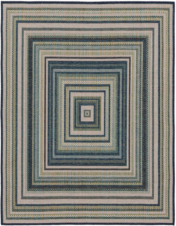 Detail image of 5' 3 x 5' 3 Easy-Clean Baja Indoor / Outdoor Square Rug