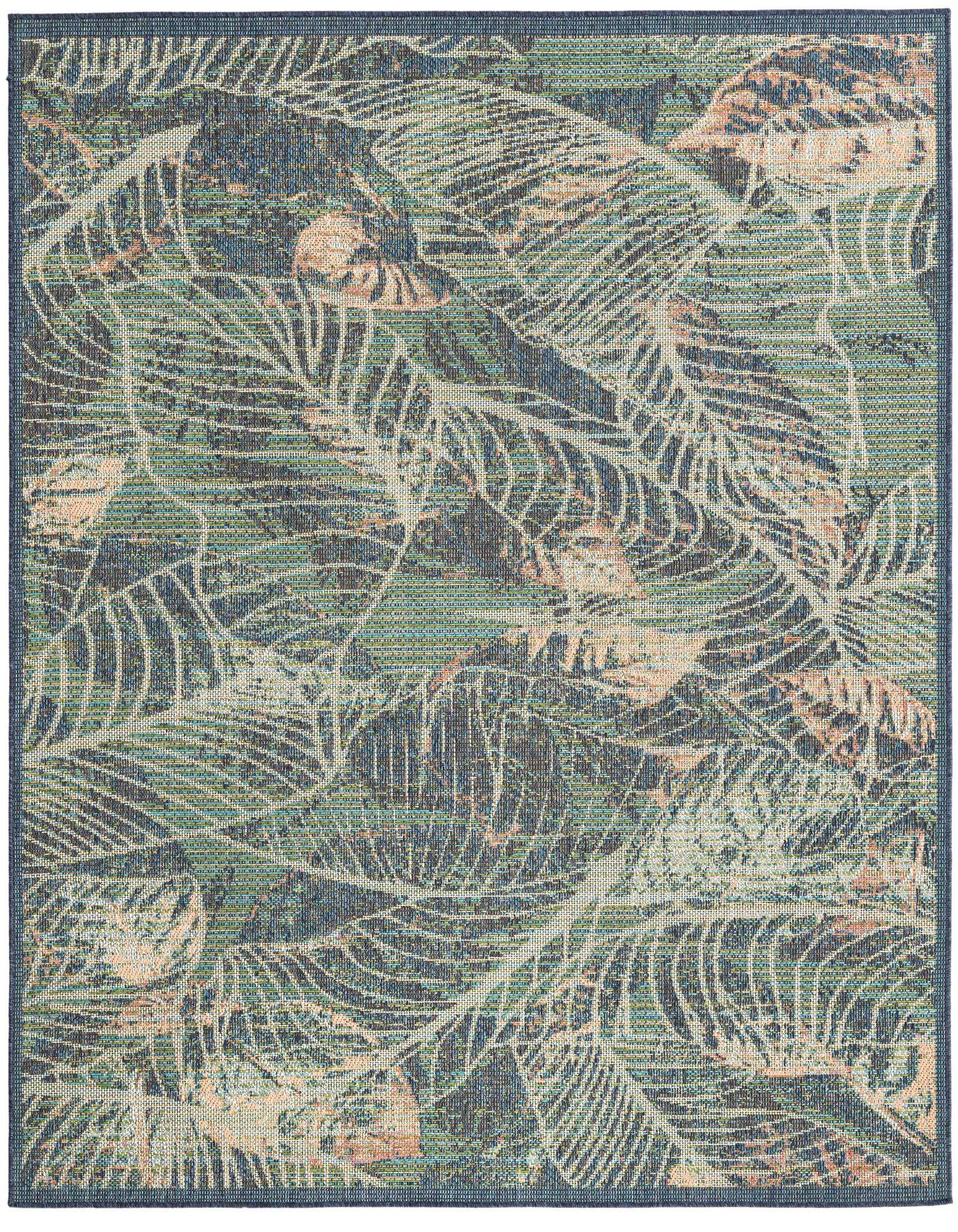 7' 10 x 7' 10 Easy-Clean Baja Indoor / Outdoor Square Rug