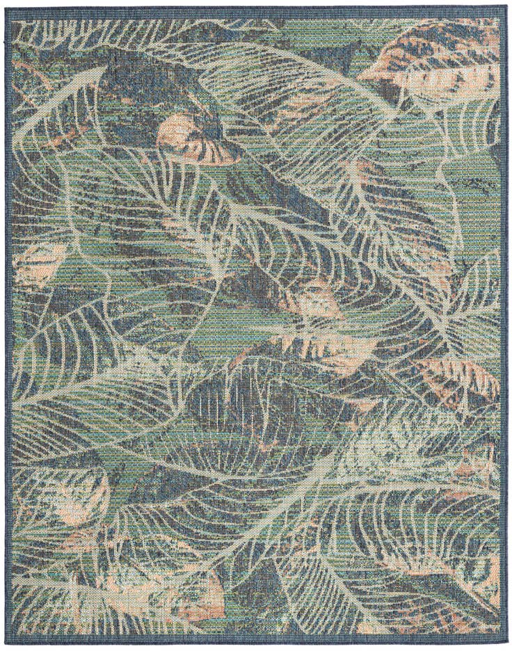 Detail image of 7' 10 x 7' 10 Easy-Clean Baja Indoor / Outdoor Square Rug