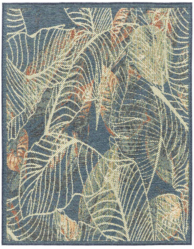 Detail image of 5' 3 x 5' 3 Easy-Clean Baja Indoor / Outdoor Square Rug