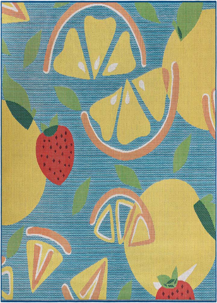 7' 10 x 7' 10 Easy-Clean Baja Indoor / Outdoor Square Rug