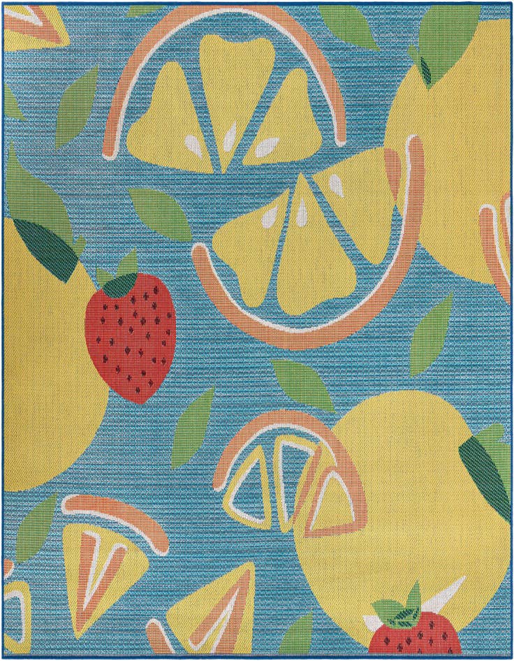 Detail image of 7' 10 x 7' 10 Easy-Clean Baja Indoor / Outdoor Square Rug