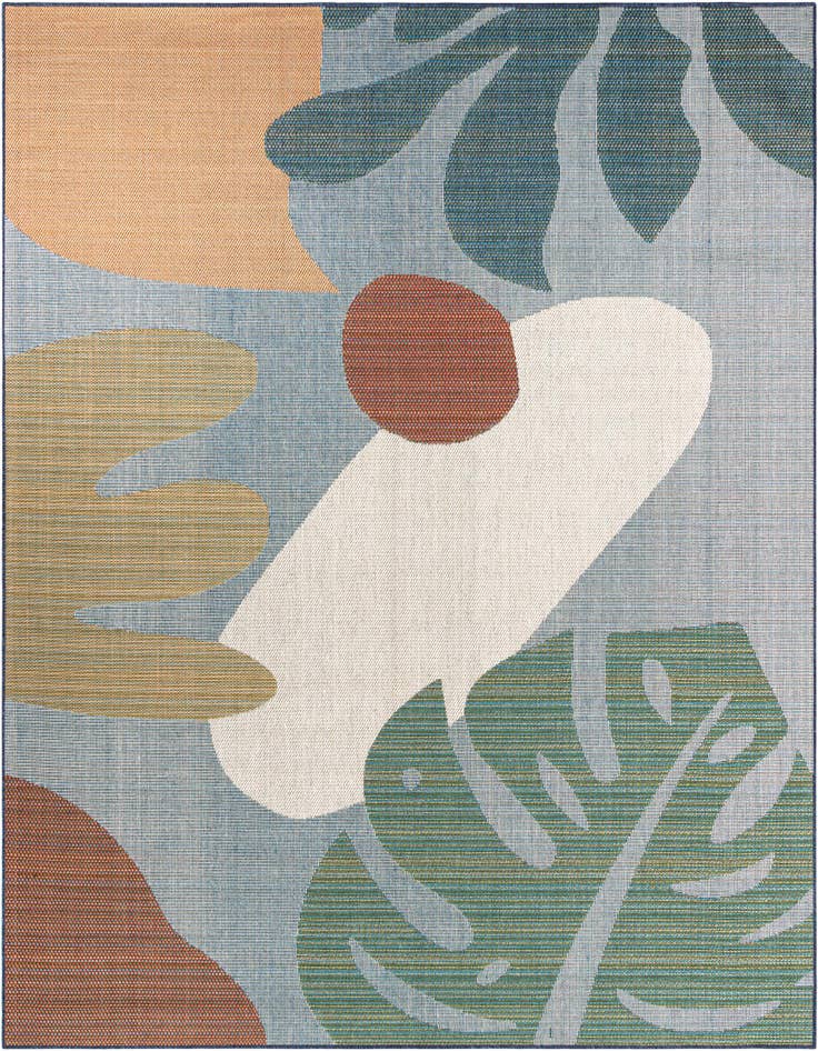 Detail image of 10' x 10' Easy-Clean Baja Indoor / Outdoor Square Rug