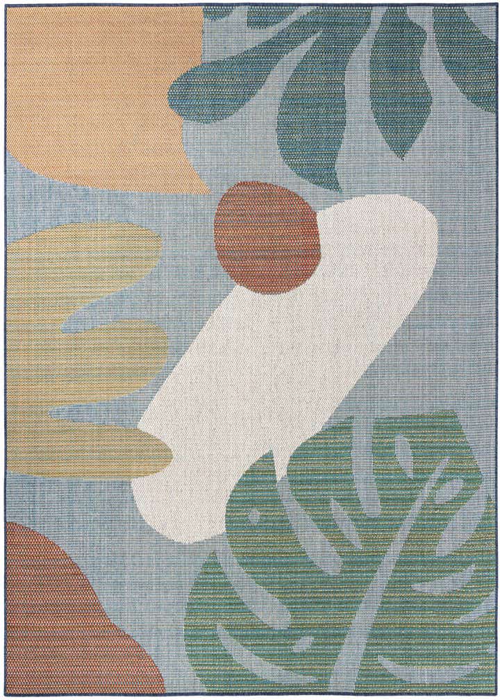 7' 10 x 7' 10 Easy-Clean Baja Indoor / Outdoor Square Rug