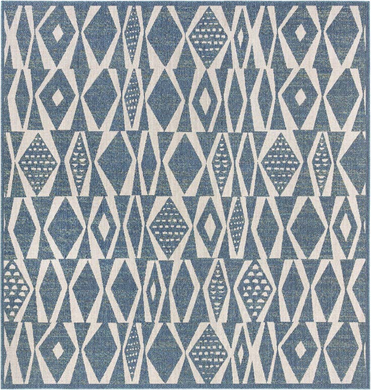 Detail image of 10' x 10' Easy-Clean Baja Indoor / Outdoor Square Rug