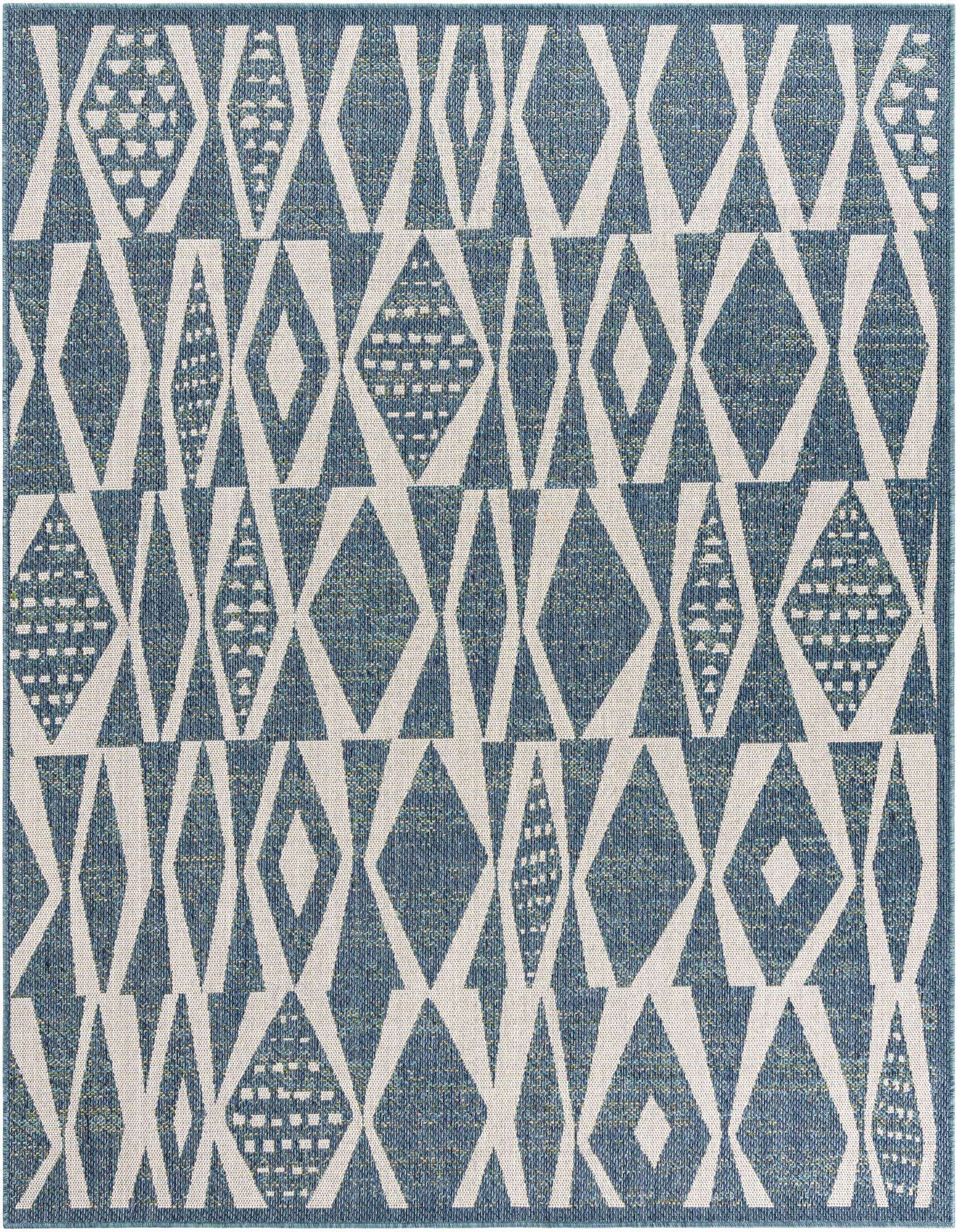 7' 10 x 7' 10 Easy-Clean Baja Indoor / Outdoor Square Rug
