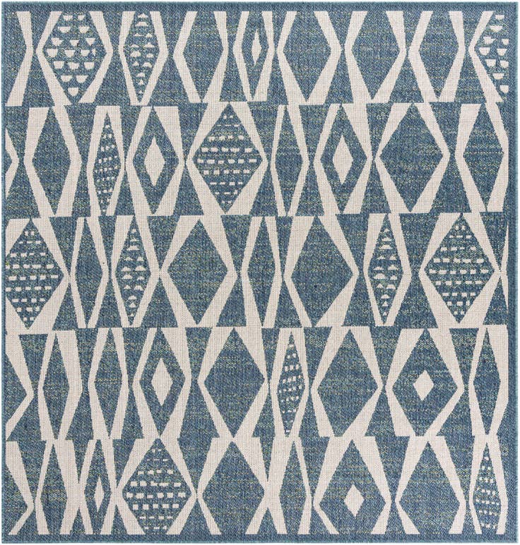 Detail image of 7' 10 x 7' 10 Easy-Clean Baja Indoor / Outdoor Square Rug