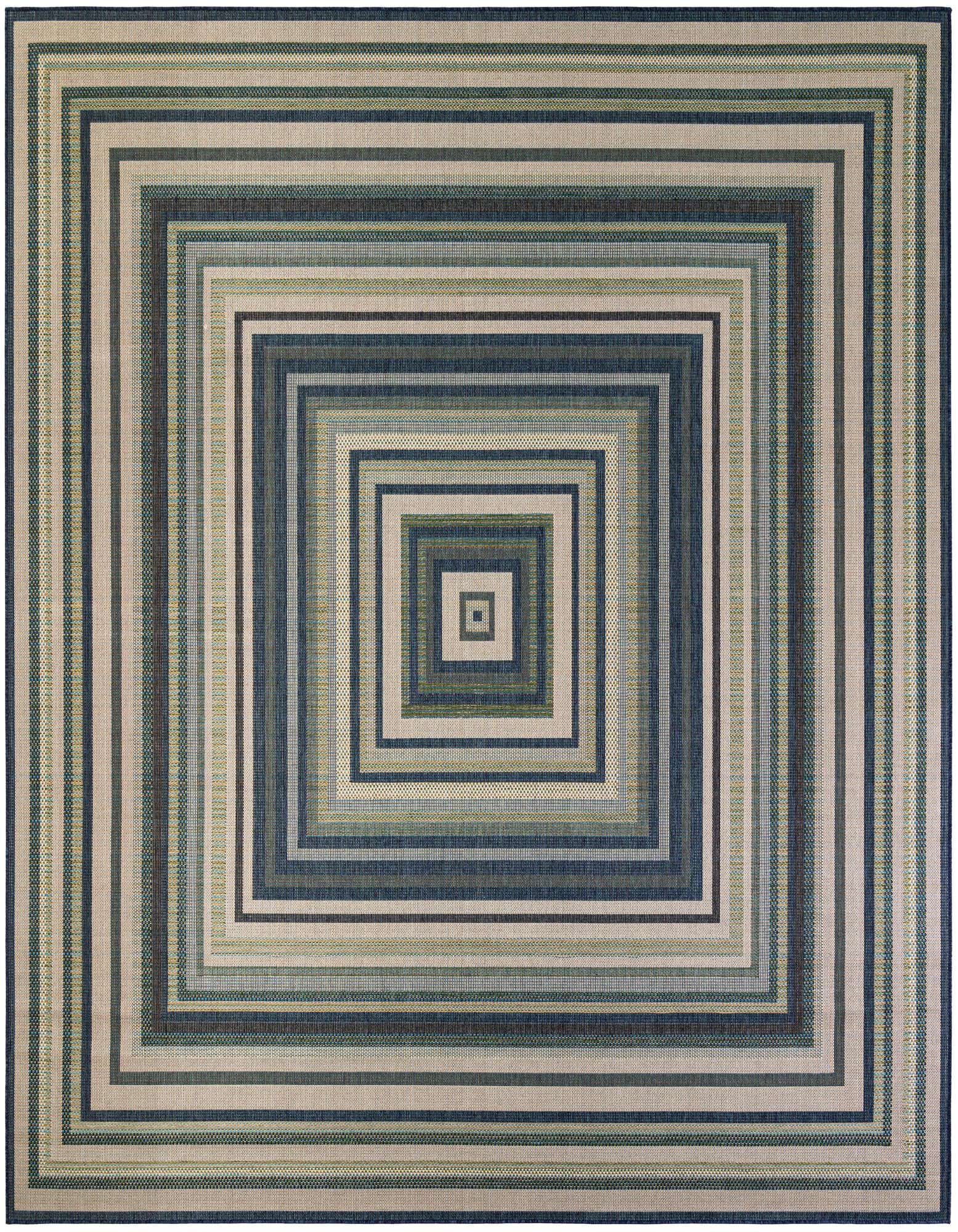 12' x 12' Easy-Clean Baja Indoor / Outdoor Square Rug