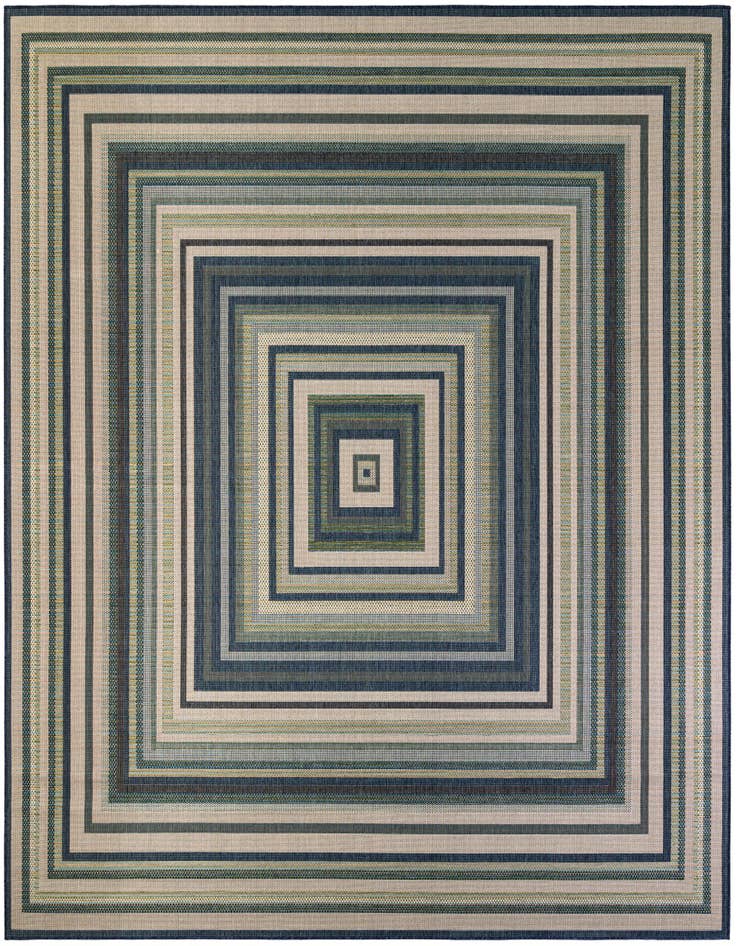 Detail image of 12' x 12' Easy-Clean Baja Indoor / Outdoor Square Rug